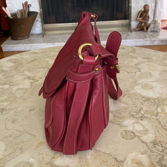 MAXXIMUM Genuine Pebble Leather Large Hobo Style Shoulder Bag - Picture 6 of 16
